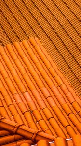 Превью обои крыша, черепица, текстура, оранжевый