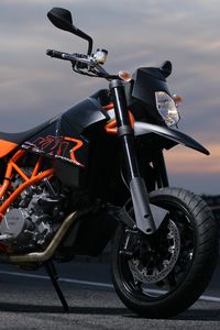 Превью обои ktm 950 supermoto r, ktm 950 sm, мотоцикл