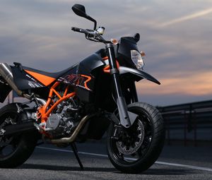 Превью обои ktm 950 supermoto r, ktm 950 sm, мотоцикл