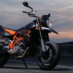 Превью обои ktm 950 supermoto r, ktm 950 sm, мотоцикл