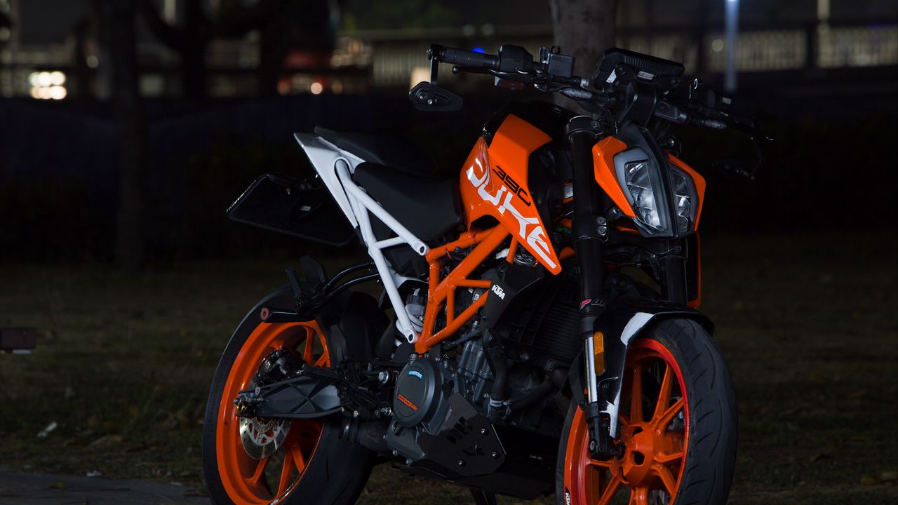 Обои ktm, мотоцикл, байк, оранжевый, мото