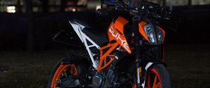 Превью обои ktm, мотоцикл, байк, оранжевый, мото