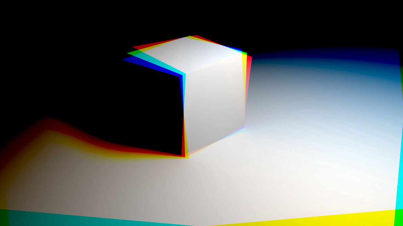 Обои куб, свет, тень, яркий