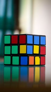 Превью обои кубик рубик, головоломка, разноцветный