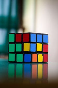 Превью обои кубик рубик, головоломка, разноцветный