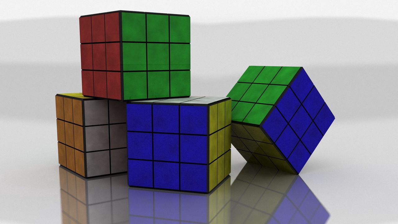 Обои кубик рубик, разноцветный, размеры, форма