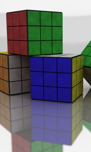 Превью обои кубик рубик, разноцветный, размеры, форма
