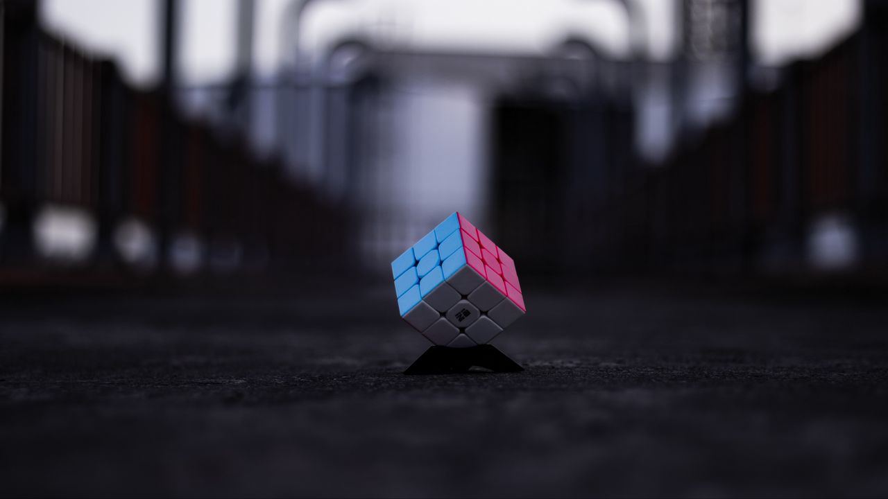 Обои кубик рубика, куб, разноцветный