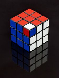 Превью обои кубик рубика, кубик, грани, разноцветный