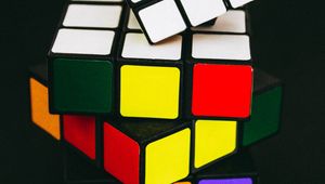 Превью обои кубик рубика, кубы, разноцветный, головоломка