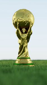 Превью обои кубок, fifa world cup, футбол, трофей, чемпионат