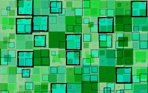 Превью обои кубы, формы, текстура, зеленый