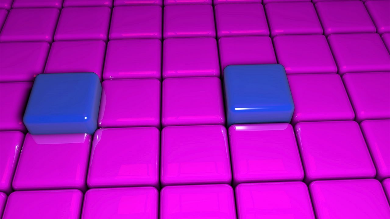 Обои кубы, поверхность, гладкий