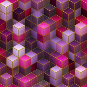 Превью обои кубы, разноцветный, розовый, фиолетовый, формы