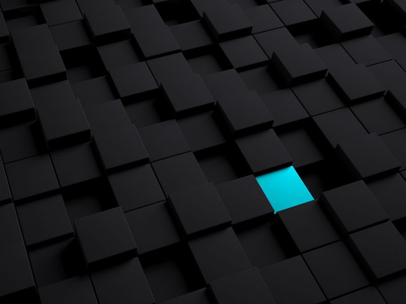 800x600 Обои кубы, структура, черный, голубой