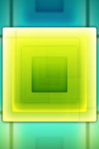 Превью обои квадрат, зеленый, желтый, линии