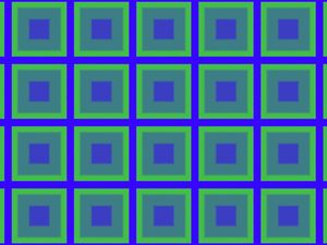 Превью обои квадраты, клетка, синий, зеленый, абстракция