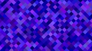 Превью обои квадраты, линии, диагональ, фиолетовый, синий