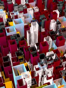 Превью обои квадраты, объём, 3d