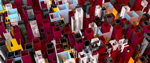Превью обои квадраты, объём, 3d