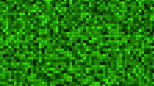 Превью обои квадраты, пиксели, зеленый, текстура