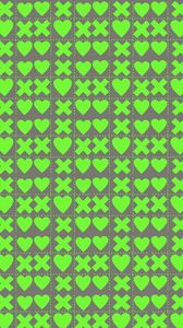 Превью обои квадраты, сердца, кресты, зеленый