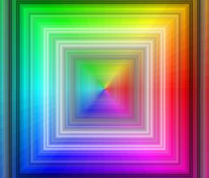 Превью обои квадраты, свечение, абстракция, разноцветный