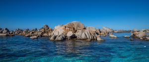 Превью обои лагуна, море, скалы, вода, берег, природа
