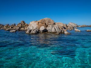 Превью обои лагуна, море, скалы, вода, берег, природа