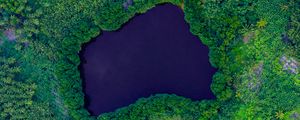 Превью обои лагуна, остров, вид сверху, море, побережье