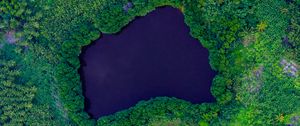 Превью обои лагуна, остров, вид сверху, море, побережье