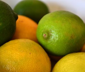 Превью обои лайм, лимон, фрукт, цитрус
