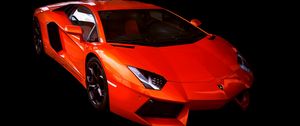 Превью обои lamborghini aventador, lamborghini, красный, спорткар, автомобиль