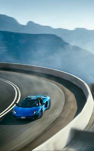 Превью обои lamborghini, aventador, lp 750-4, скорость