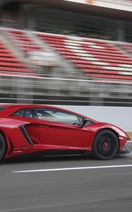 Превью обои lamborghini, aventador, lp 750-4, вид сбоку