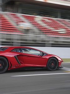 Превью обои lamborghini, aventador, lp 750-4, вид сбоку