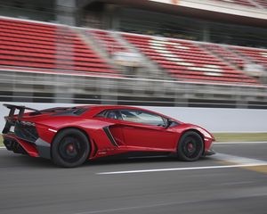 Превью обои lamborghini, aventador, lp 750-4, вид сбоку