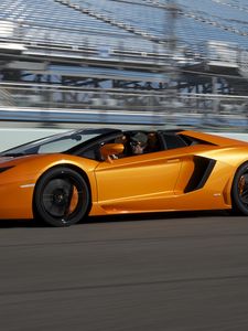 Превью обои lamborghini, aventador, суперкар, родстер, lp700-4