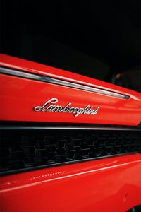 Превью обои lamborghini, автомобиль, красный