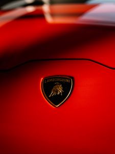 Превью обои lamborghini, автомобиль, спорткар, красный