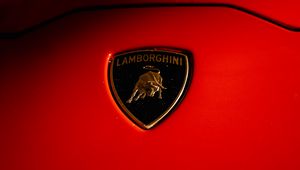 Превью обои lamborghini, автомобиль, спорткар, красный