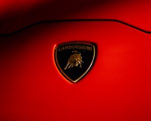 Превью обои lamborghini, автомобиль, спорткар, красный