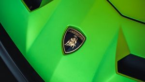 Превью обои lamborghini, автомобиль, зеленый