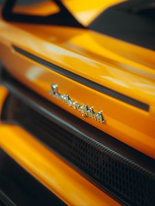 Превью обои lamborghini, автомобиль, желтый