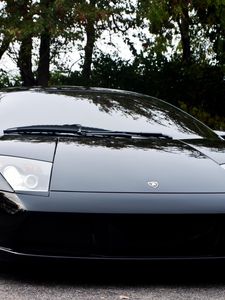 Превью обои lamborghini, черный, авто