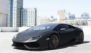 Превью обои lamborghini, huracan, gmg, вид сбоку