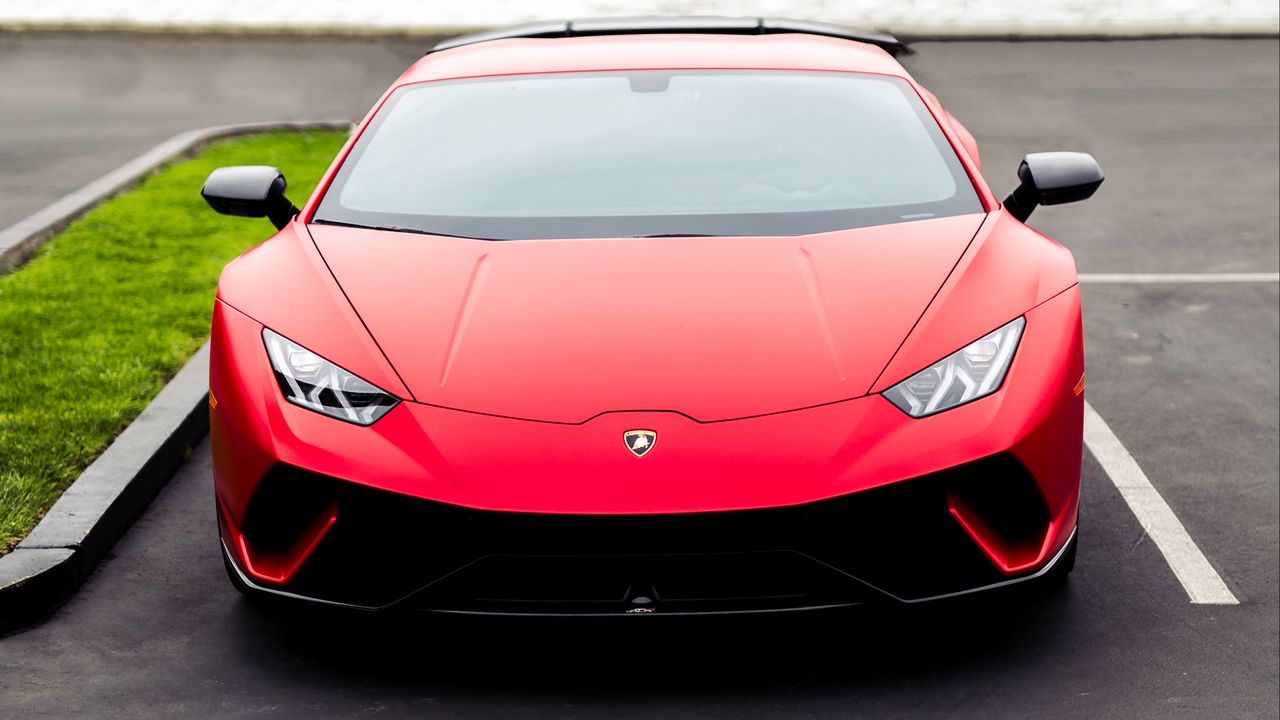 Обои lamborghini huracan, lamborghini, автомобиль, красный