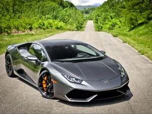 Превью обои lamborghini, huracan, lp 610-4, вид спереди