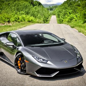 Превью обои lamborghini, huracan, lp 610-4, вид спереди