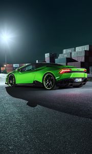 Превью обои lamborghini, huracan, spyder, вид сбоку